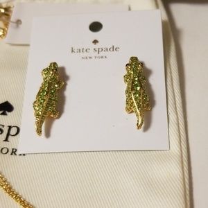 kate spade Jewelry - Kate Spade Swamped Alligator Necklace & Earrings kate spade Jewelry - Kate Spade Swamped Alligator Necklace & Earrings